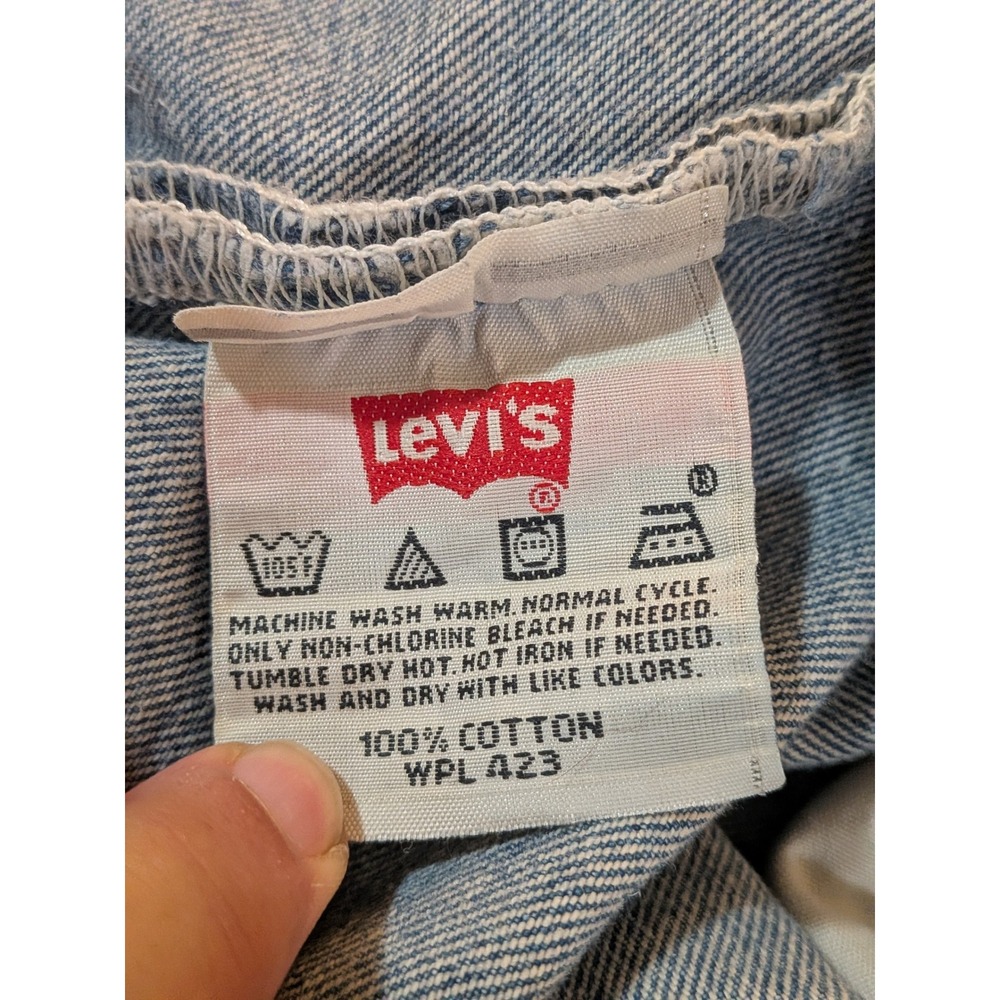 Vintage Levis 501 Button Fly Jeans Mens 35x26 Medium Wash Straight Leg Denim - Picture 2 of 8